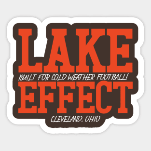 Lake Effect Cleveland Browns Sticker